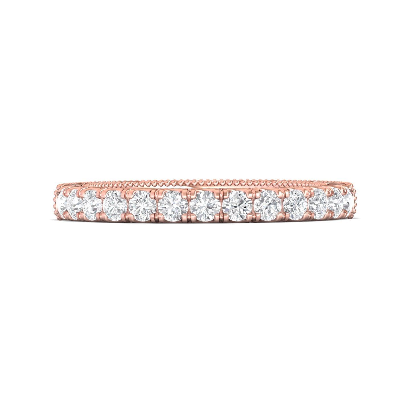 14K Gold Pink Vintage Wedding Band from the Vintage collection - DWBM5-.50_14KP_Prm_H-I_SI1