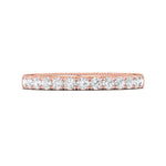 18K Gold Pink Vintage Wedding Band from the Vintage collection - DWBM5-.50_18KP_Prm_H-I_SI1