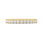 18K Gold Yellow Vintage Wedding Band from the Vintage collection - DWBM5-.50_18KY_Prm_H-I_SI1
