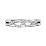 18K Gold White Micropave Wedding Band from the Micropave collection - DWBM57XS_18KW_Std_H-I_SI2