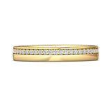 14K Gold Yellow Micropave Wedding Band from the Micropave collection - DWBM60-.15_14KY_Std_H-I_SI2