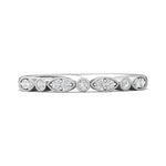 18K Gold White Micropave Wedding Band from the Micropave collection - DWBM9_18KW_Std_H-I_SI2