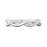 14K Gold White Micropave Wedding Band from the Micropave collection - DWBMH13_14KW_Prm_H-I_SI1