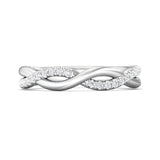 14K Gold White Micropave Wedding Band from the Micropave collection - DWBMH13_14KW_Prm_H-I_SI1