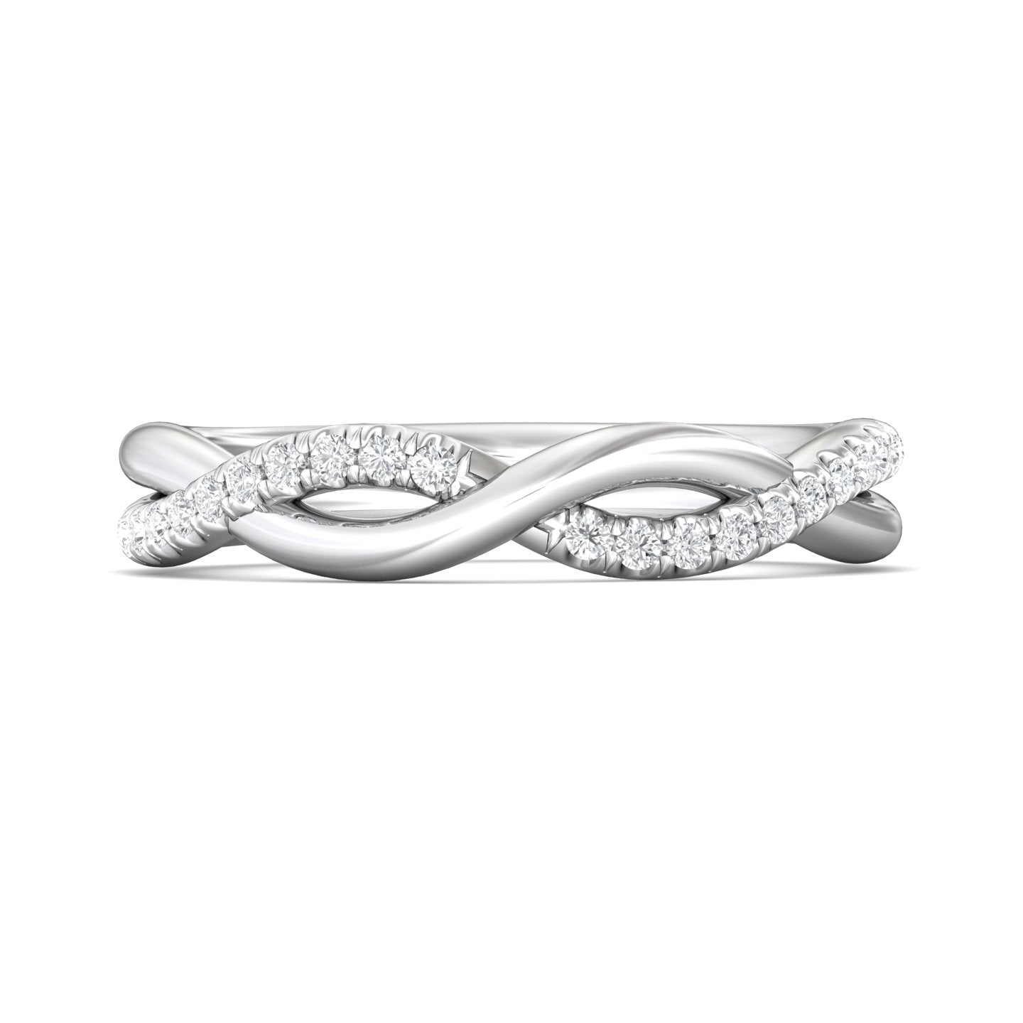 Platinum White Micropave Wedding Band from the Micropave collection - DWBMH13_PlatW_Prm_H-I_SI1