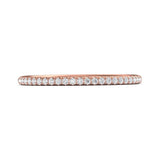 18K Gold Pink Micropave Wedding Band from the Micropave collection - DWBMH7XS_18KP_Prm_H-I_SI1