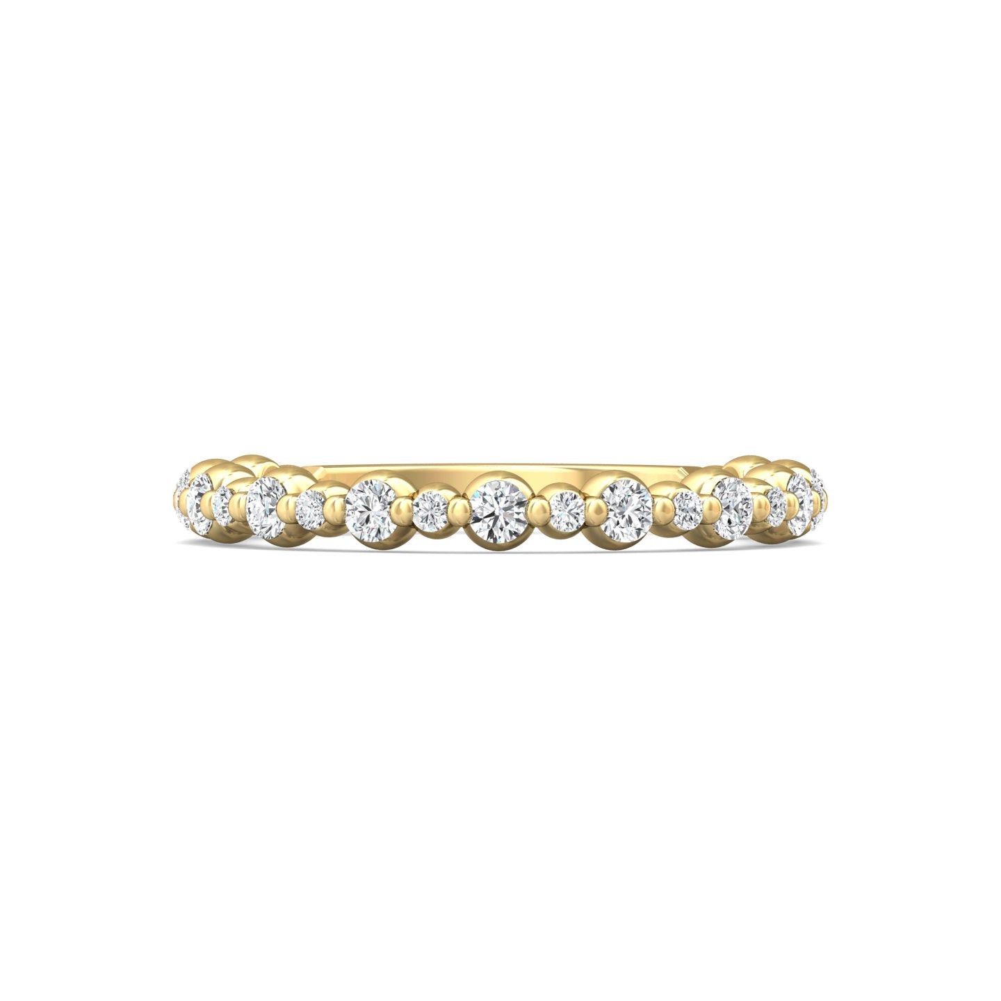 18K Gold Yellow Channel/Shared Prong Wedding Band from the Channel/Shared Prong collection - DWBSP14XS_18KY_Prm_H-I_SI1