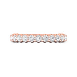 18K Gold Pink Channel/Shared Prong Wedding Band from the Channel/Shared Prong collection - DWBSP3-.75-1_18KP_Prm_H-I_SI1