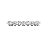 Channel/Shared Prong Wedding Band from the Channel/Shared Prong collection