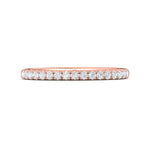 14K Gold Pink Micropave Wedding Band from the Micropave collection - DWBT03PC_14KP_Prm_H-I_SI1
