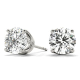 14K White Gold 0.05CT Lab Diamond Earrings