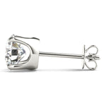 Lab Diamond 14K White Gold Stud Earrings 0.05CT