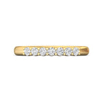 14K Gold Yellow Channel/Shared Prong Wedding Band from the Channel/Shared Prong collection - SPWBAR7-.35_14KY_Std_H-I_SI2