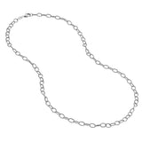 Sterling Silver 4.85mm Oxidized Twisted Oval Link PSL