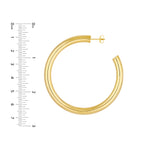 6mm x 60mm Tube Hoop Earrings