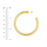 6mm x 60mm Tube Hoop Earrings