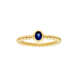 Oval Sapphire Bubble Ring