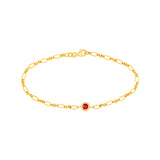 Ruby 3+1 Oval Bracelet
