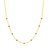 Ruby Station Oval Chain Necklace